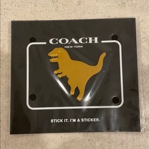 NWT Coach Leather Rexy Sticker